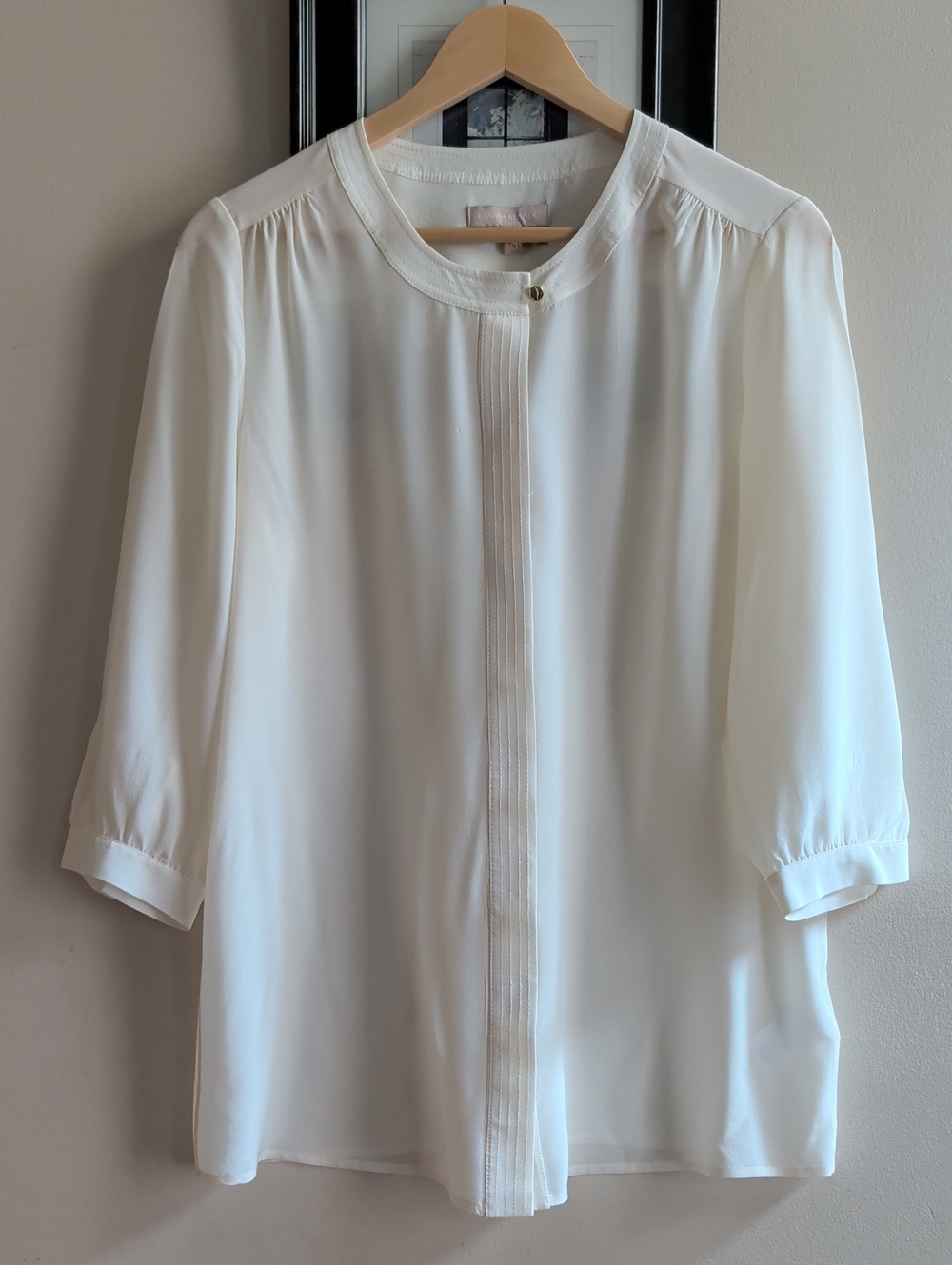 Banana Republic Classic Ivory Silk Blouse